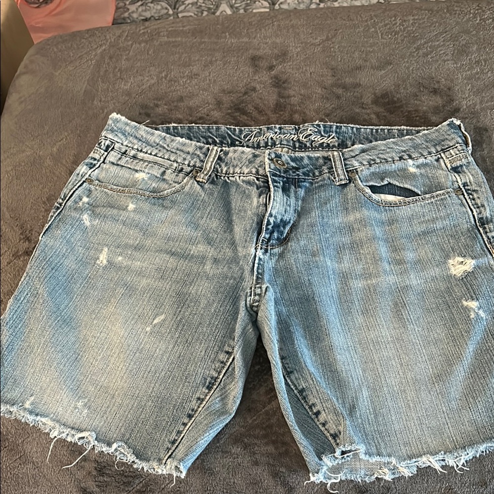 American Eagle Outfitters Light Blue Jean Shorts